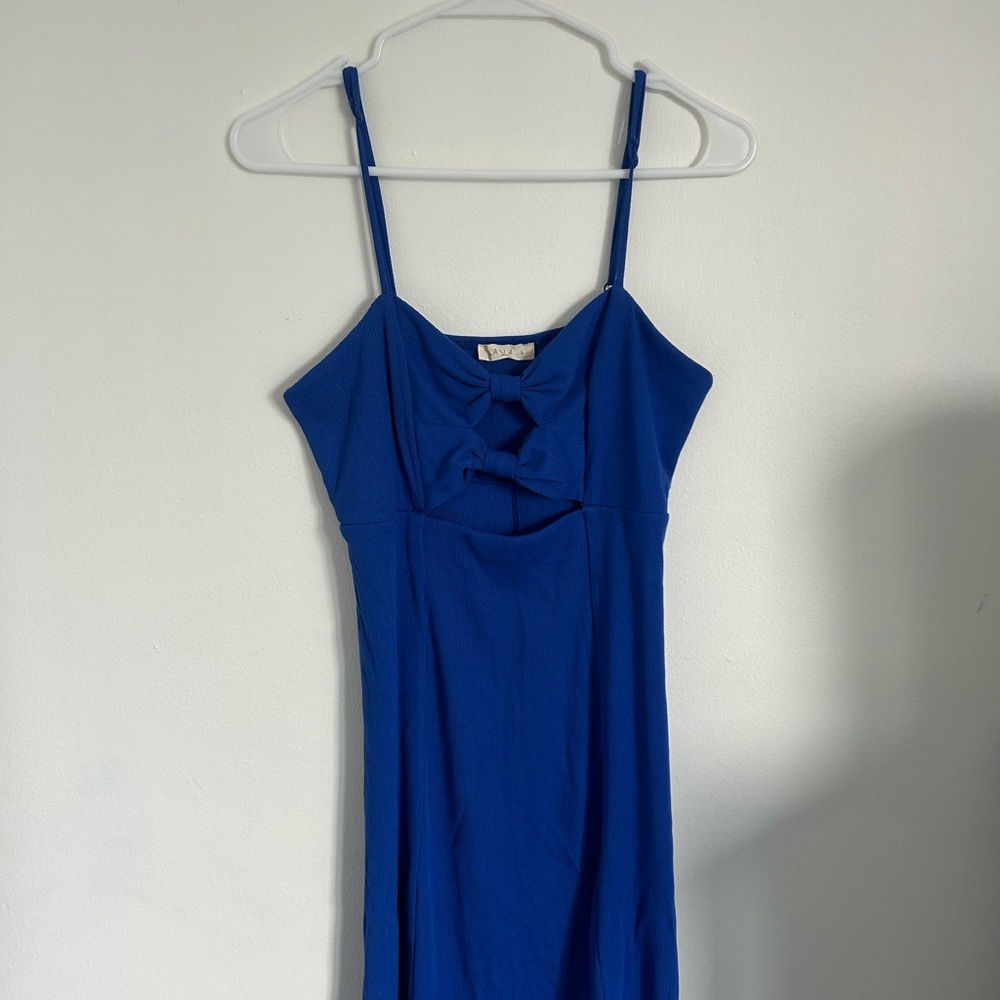 ILLA ILLA Royal Blue Bow Detail Top